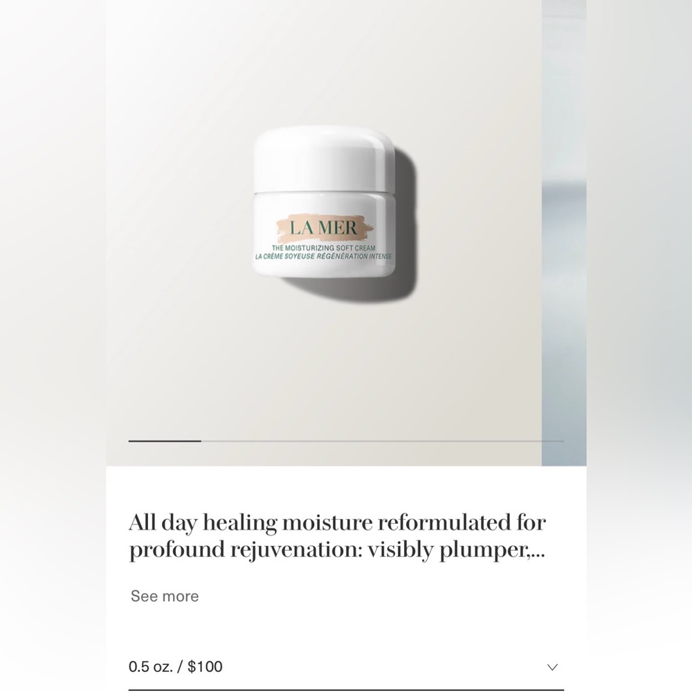 La Mer Moisturizing Soft Cream - 0.5oz
